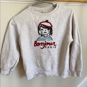 Zara kids Paris sweatshirt
